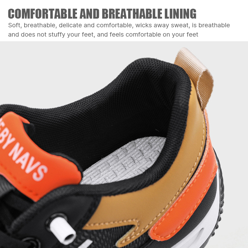 Tênis casuais leves de couro genuíno masculino