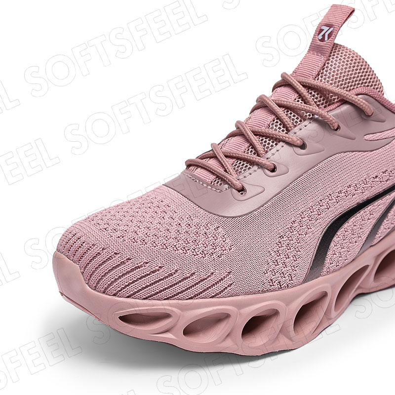 Sapatos de caminhada para homem Softsfeel para aliviar a dor nos pés - rosa preto