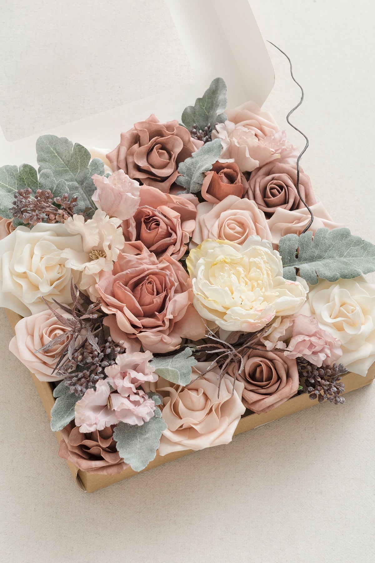 Caixas de flores de designer Dusty Rose