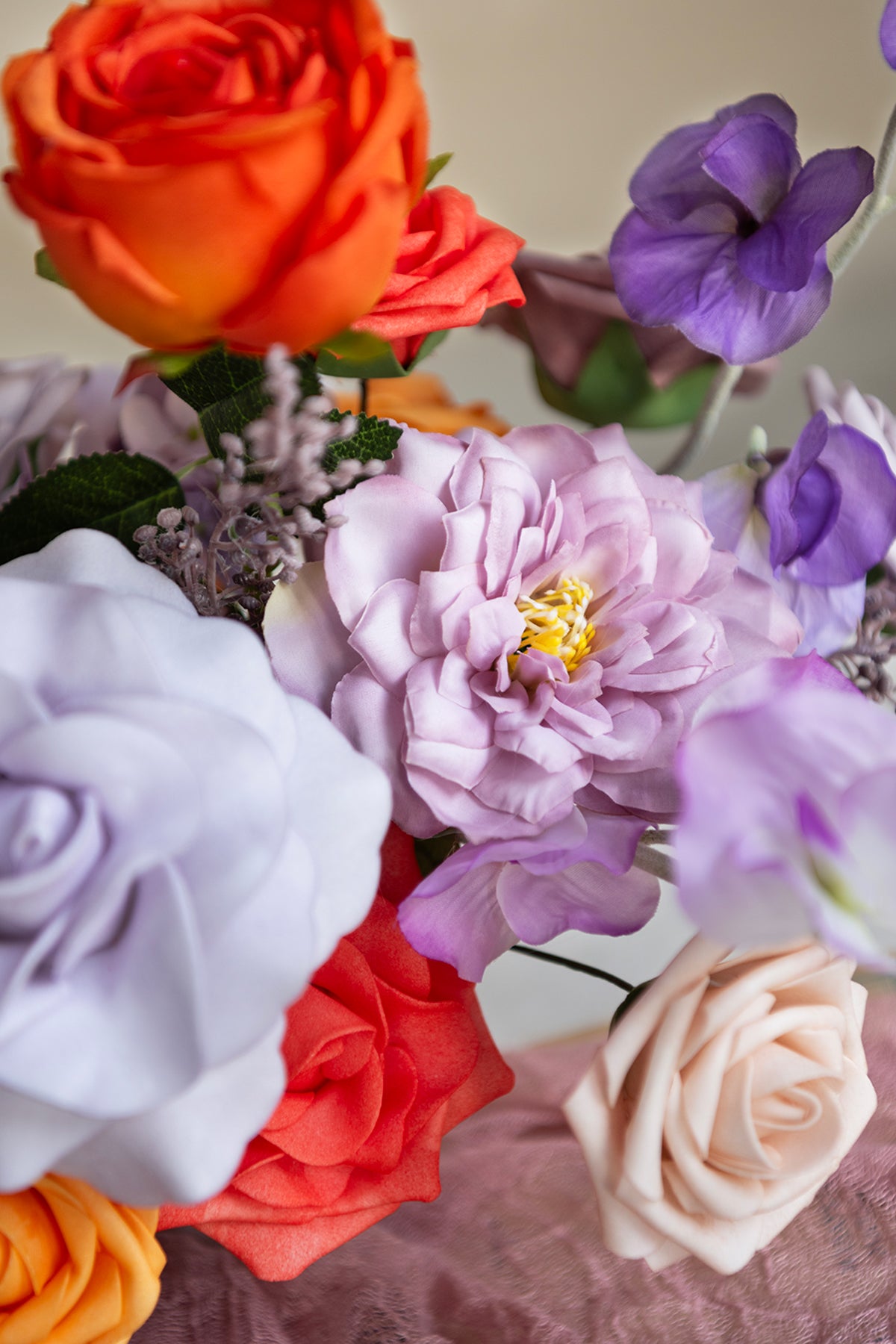 Caixas de flores de designer roxo lilás