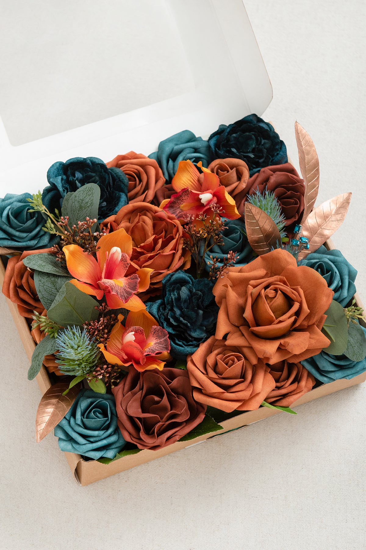 Caixas de flores de designer Moody Teal
