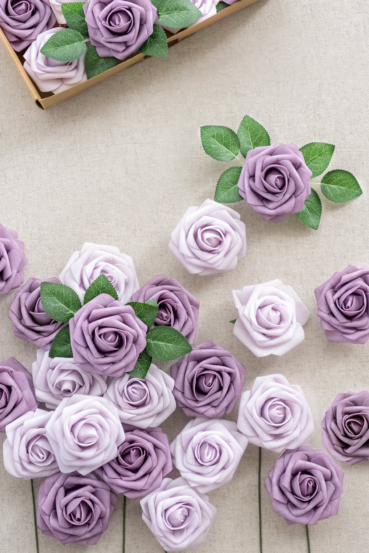 Rosa de espuma 3" com haste - 66 cores