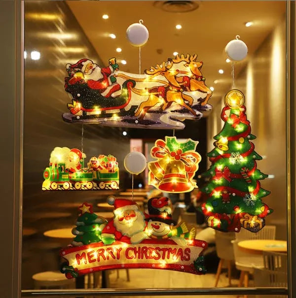Pré-venda de Natal com 40% DE DESCONTO AGORA🎄 Candelabro de janela de Natal