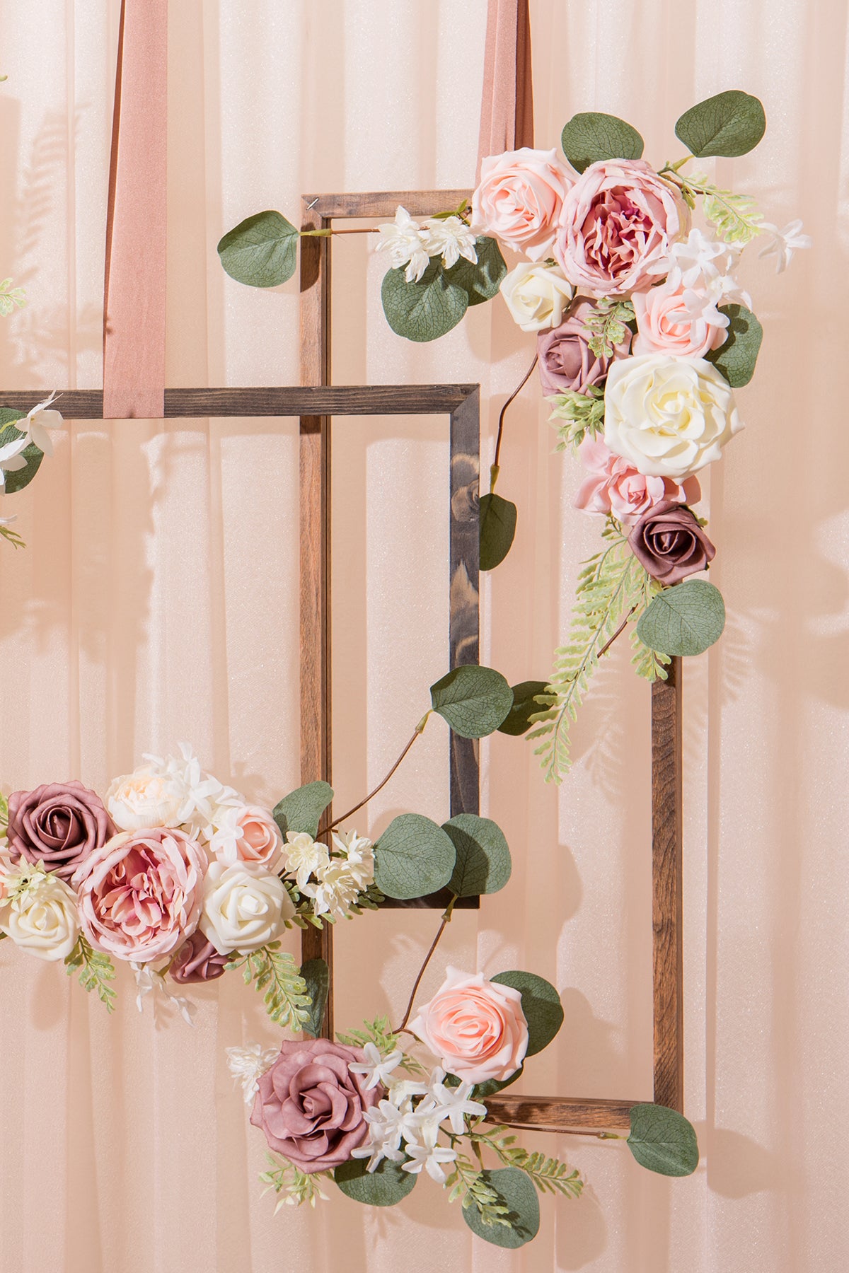 Caixas de flores de designer Dusty Rose