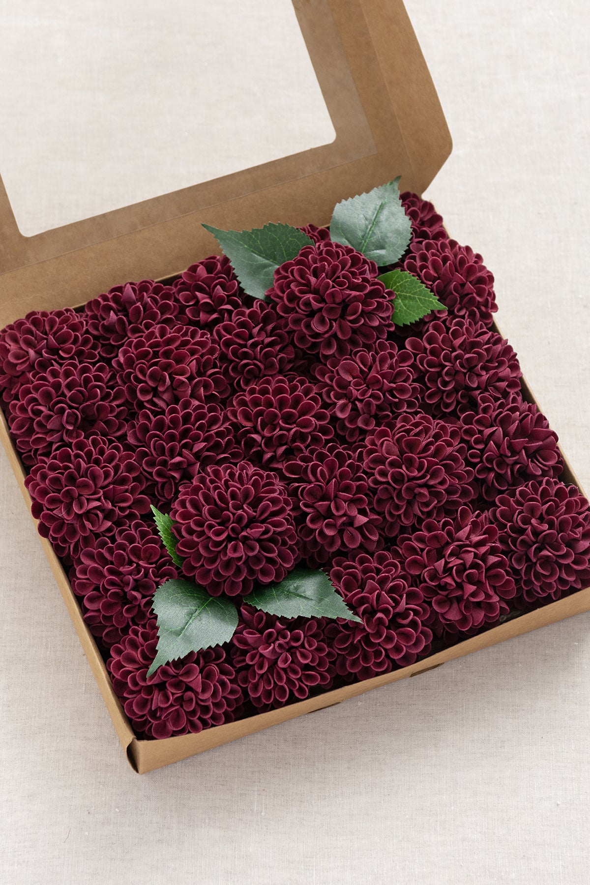 Dália de espuma de 2,5" com haste - 12 cores