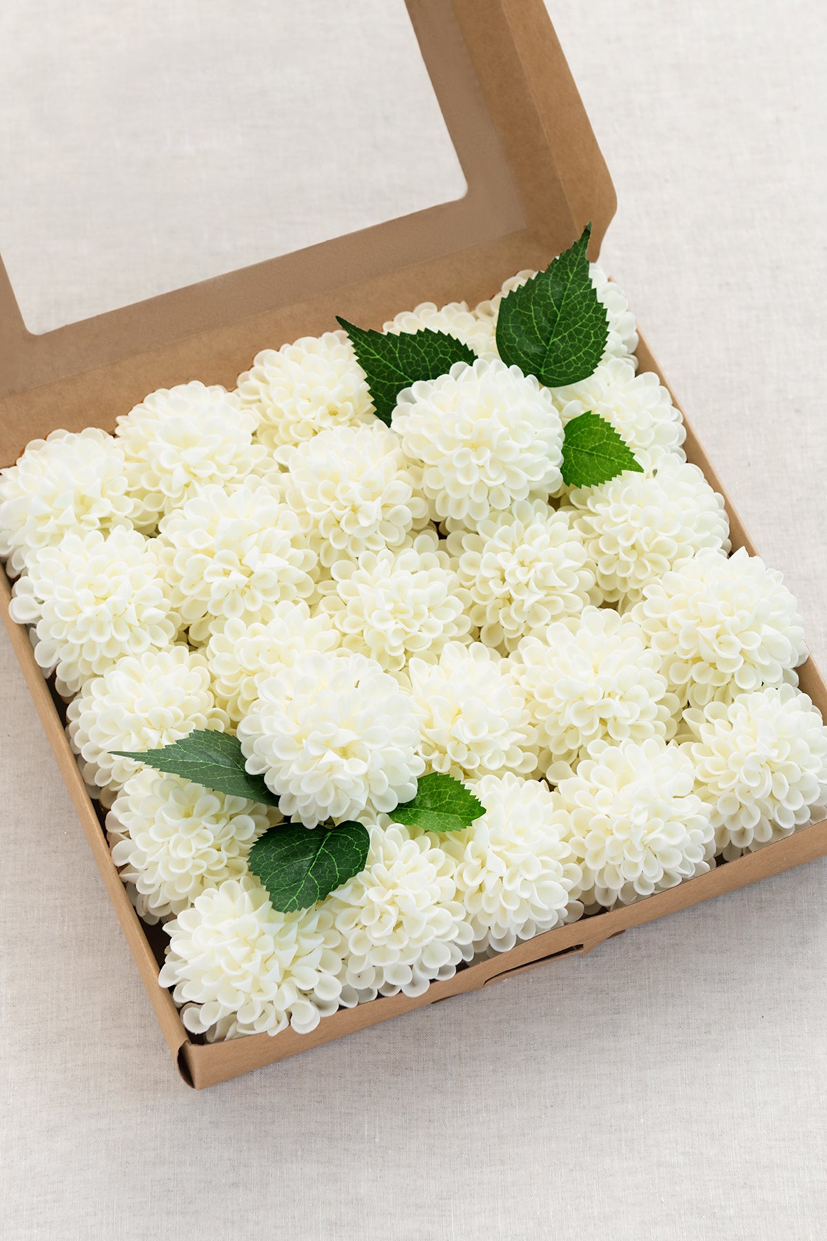 Dália de espuma de 2,5" com haste - 12 cores