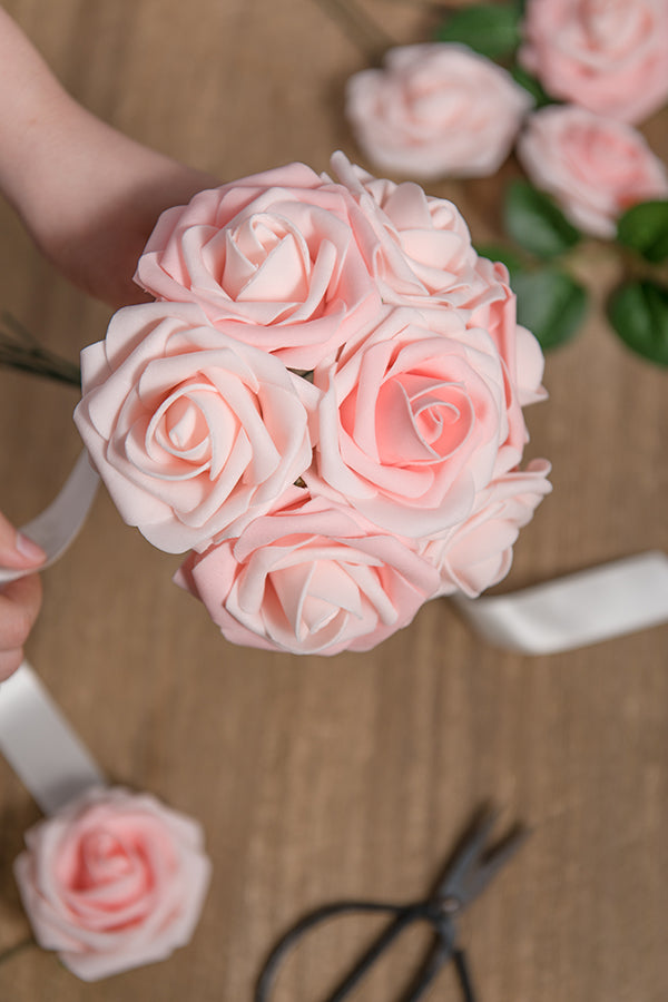 Rosa de espuma 3" com haste - 66 cores