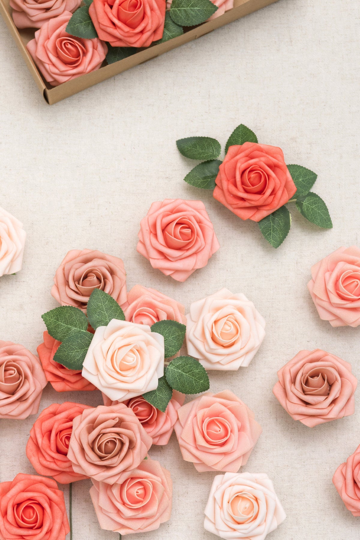 Rosa de espuma 3" com haste - 66 cores