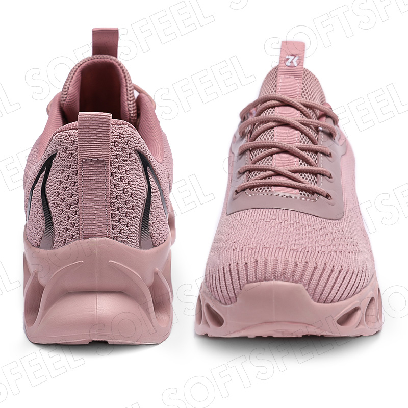 Sapatos de caminhada para homem Softsfeel para aliviar a dor nos pés - rosa preto