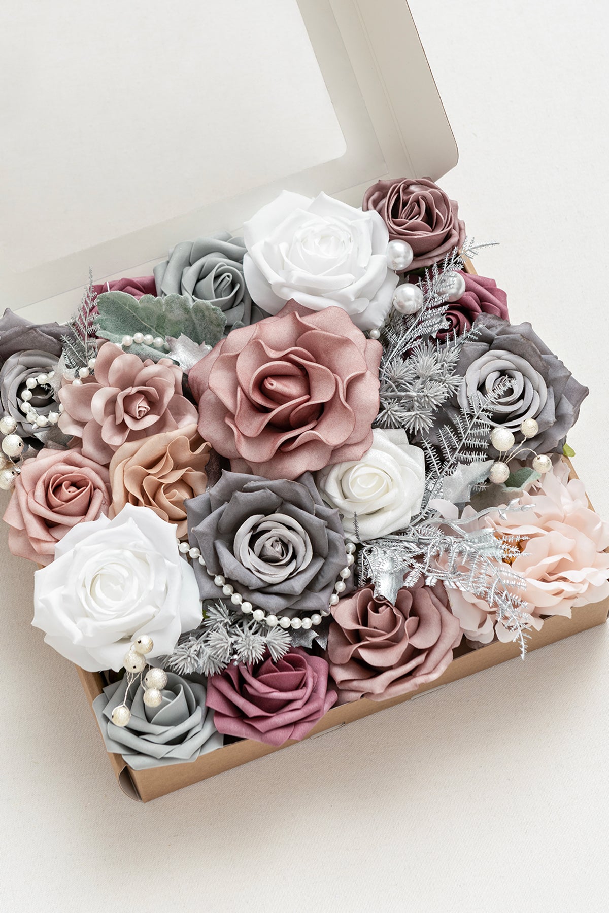 Caixas de flores de designer Dusty Rose