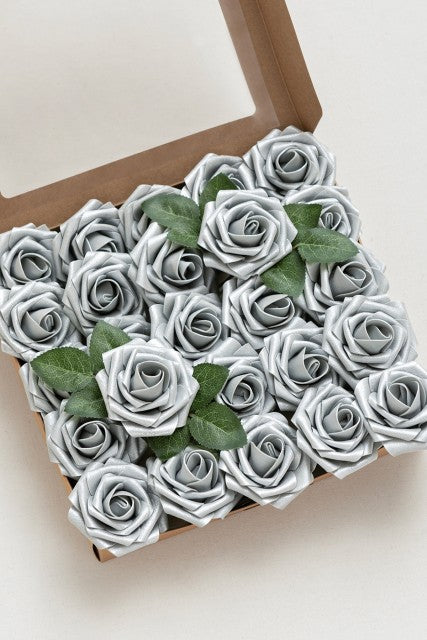 Rosa de espuma 3" com haste - 66 cores