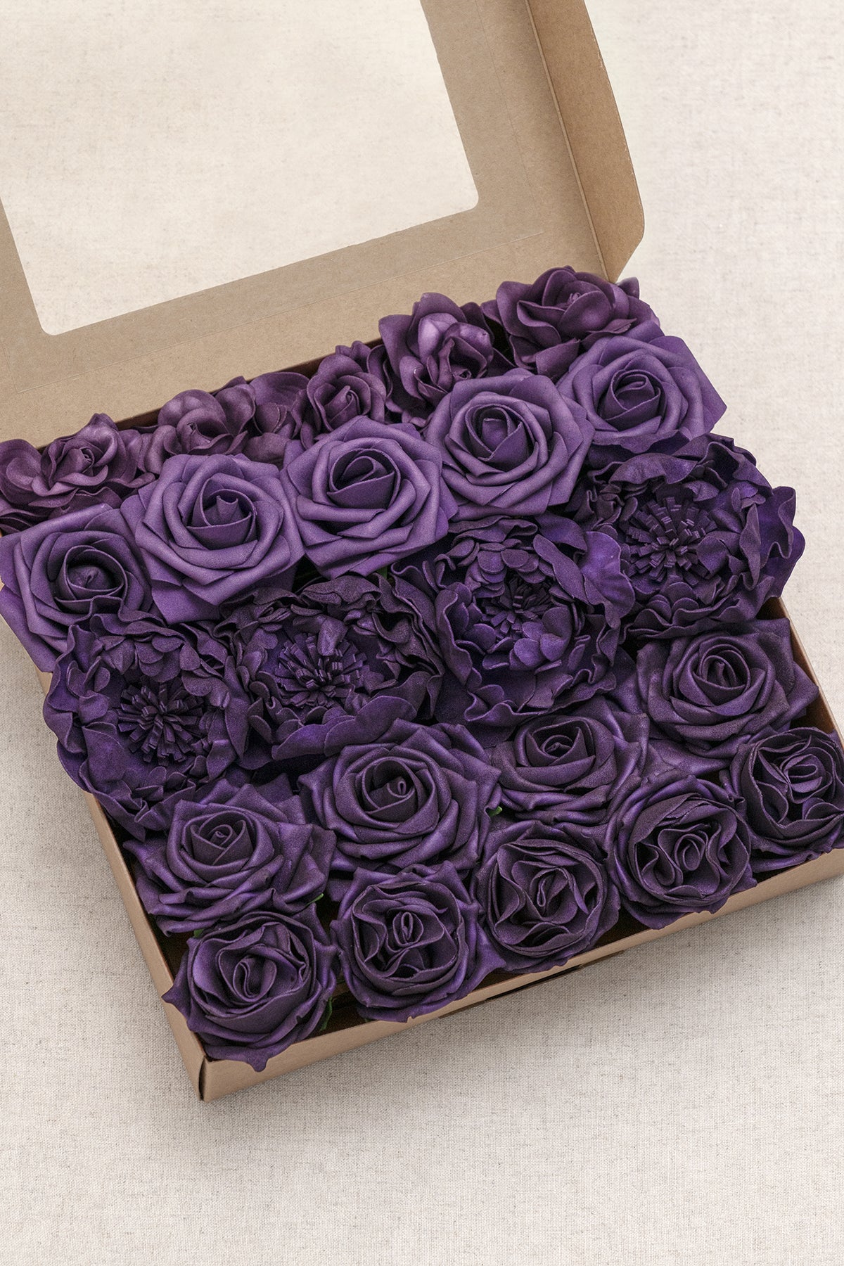 Caixas de flores de designer roxo lilás