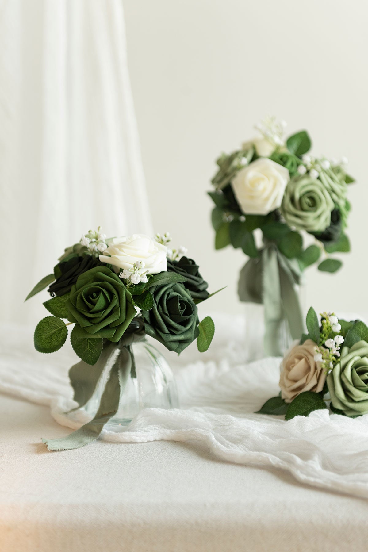 Rosa de espuma 3" com haste - 66 cores