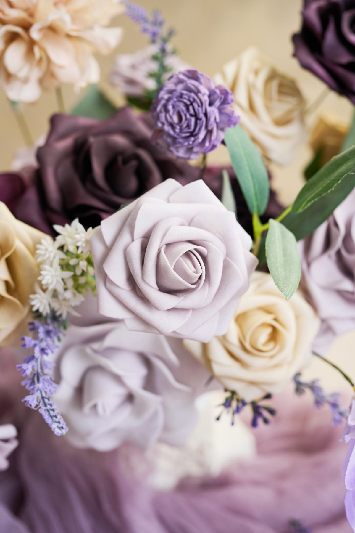 Caixas de flores de designer roxo lilás