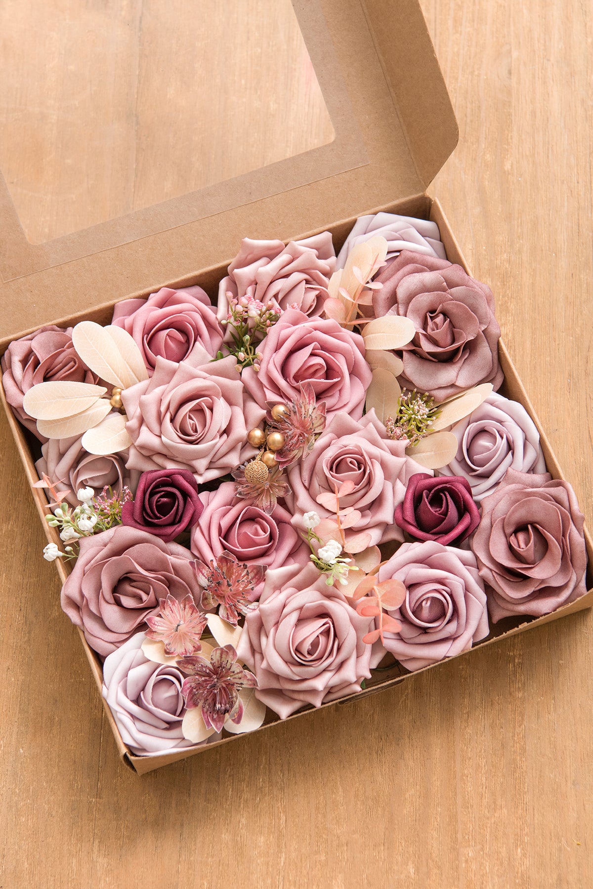 Caixas de flores de designer Dusty Rose