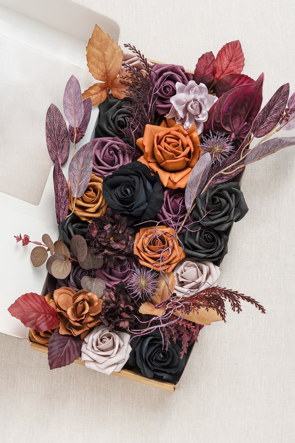 Caixas de flores de designer roxo lilás