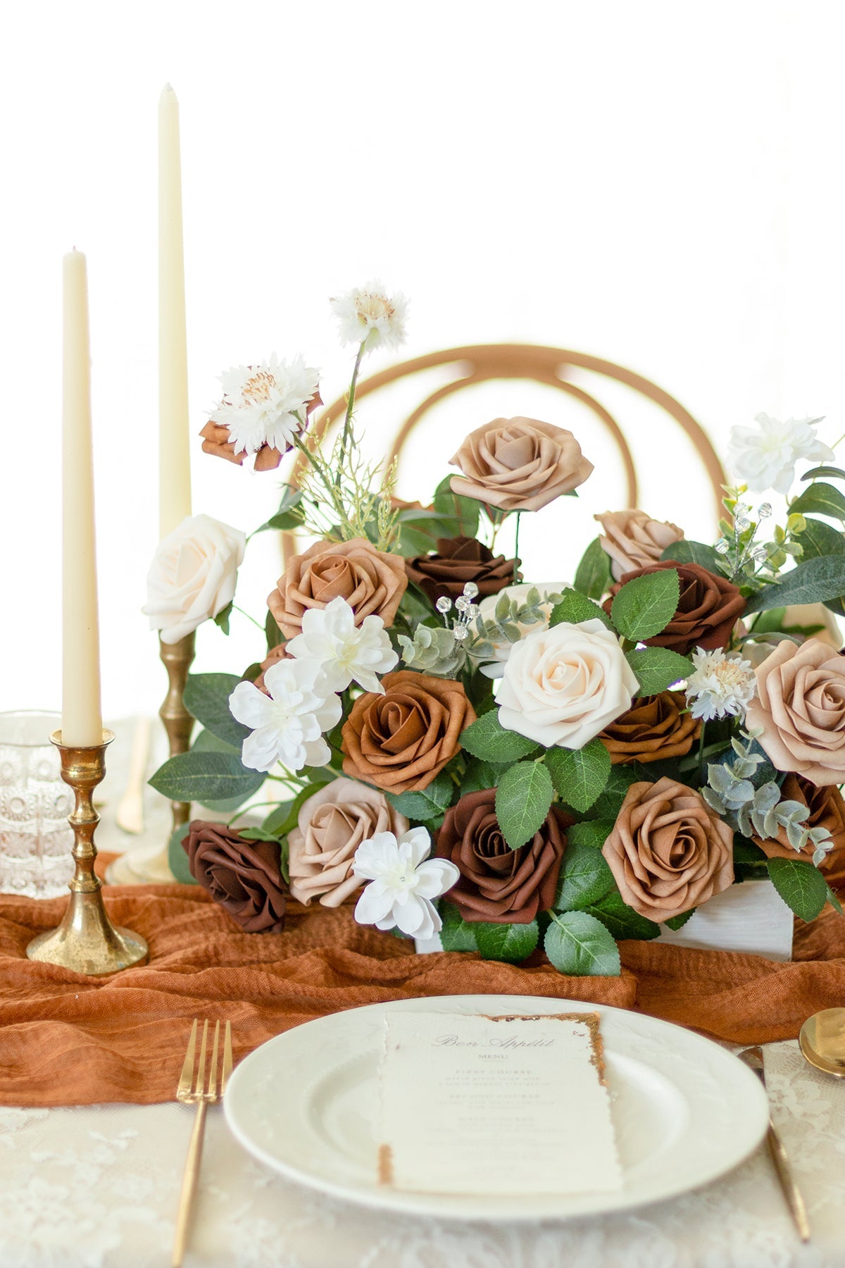 Rosa de espuma 3" com haste - 66 cores