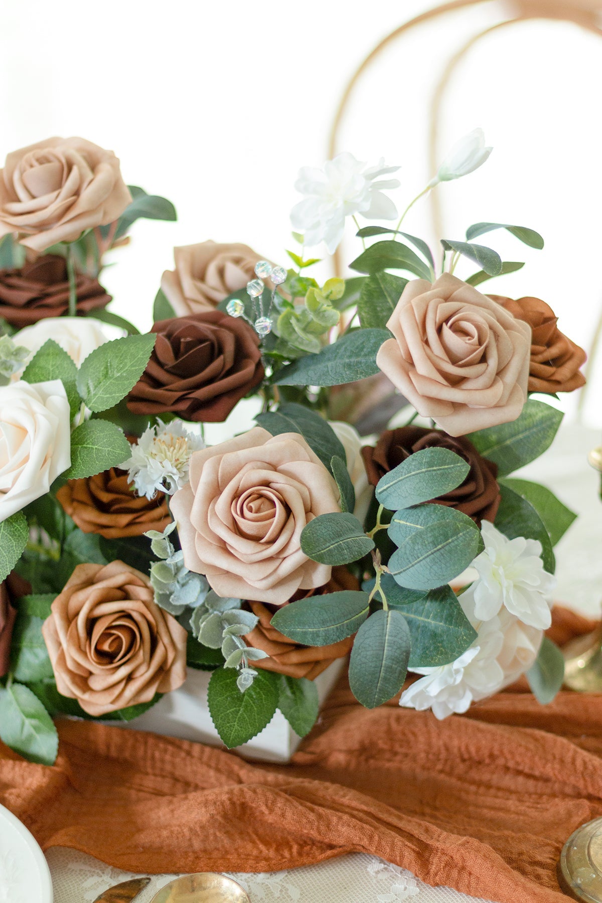 Rosa de espuma 3" com haste - 66 cores