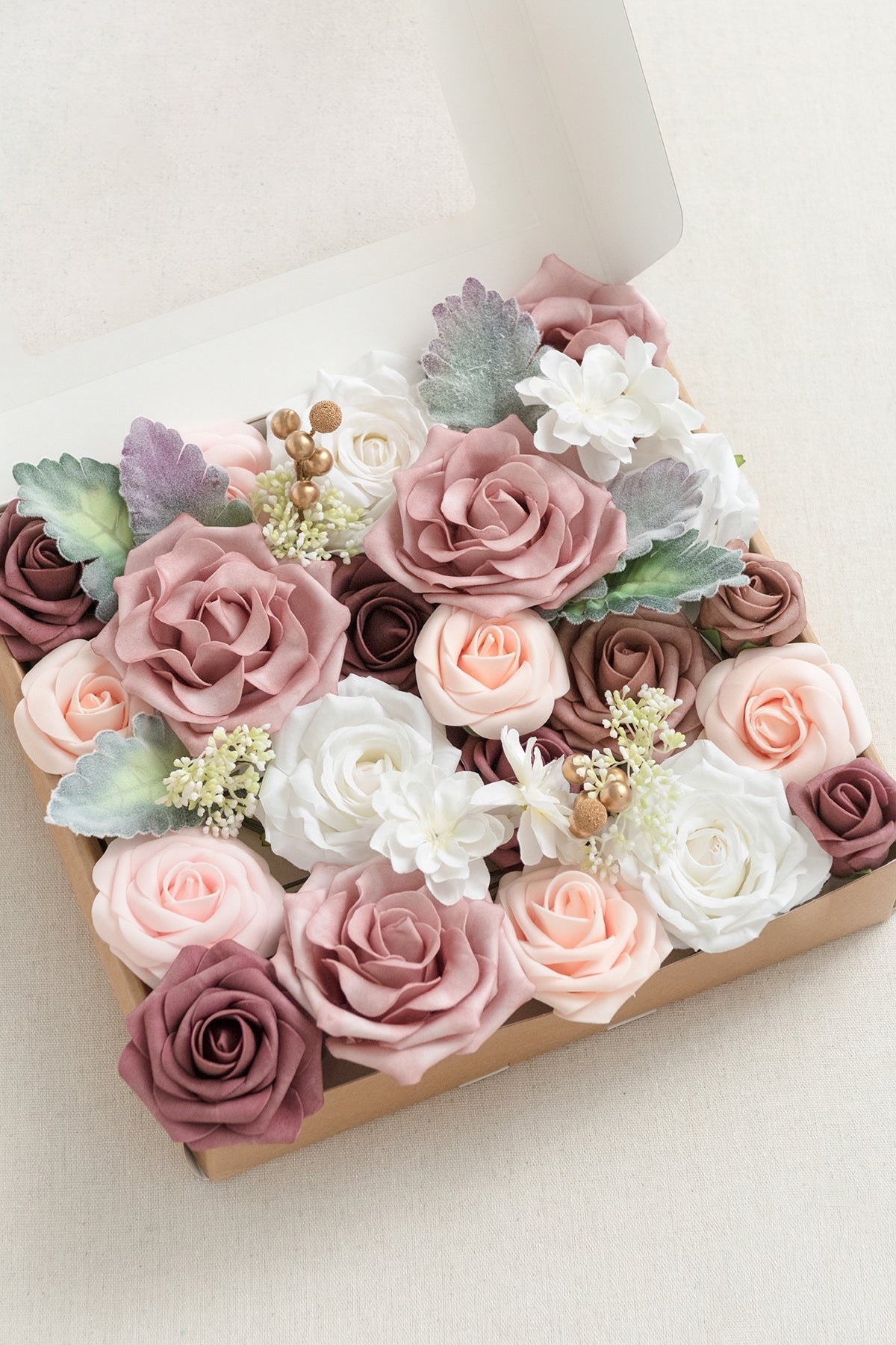 Caixas de flores de designer Dusty Rose