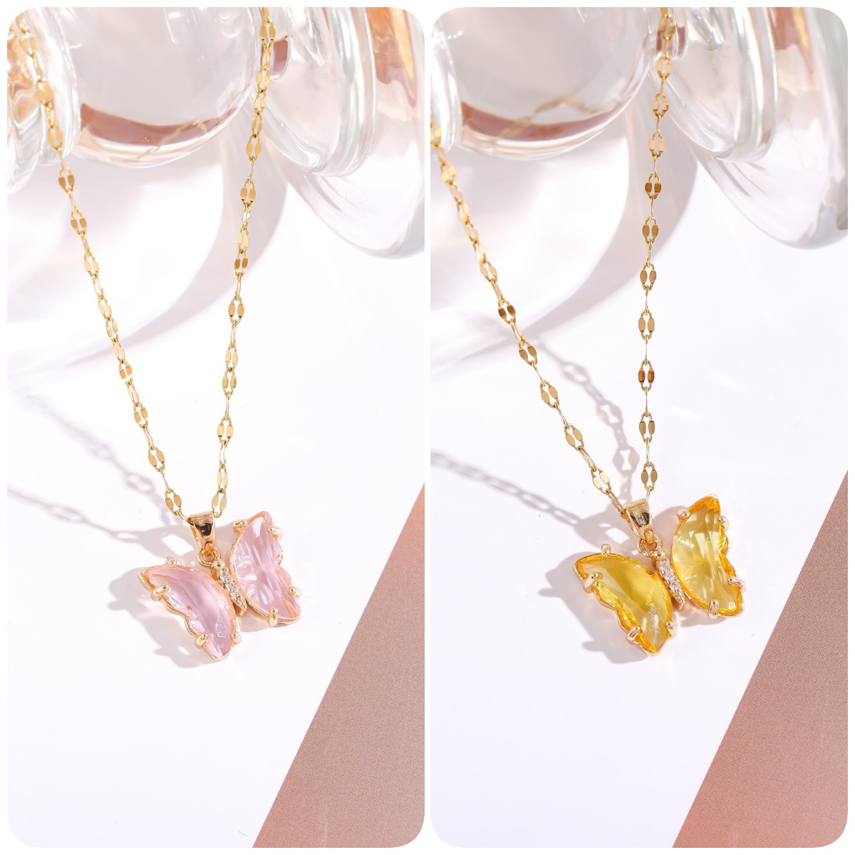 🔥COMPRE 1 GANHE 1 Colar Borboleta de Cristal GRÁTIS