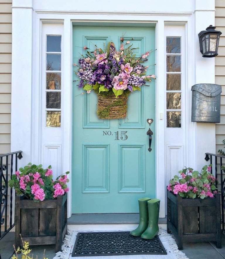 💝Promoção de último dia - 50% de desconto💖Grinaldas com cesto de alfazema - Grinalda de flores para o Dia da Mãe, presente para a mamã💐🥰