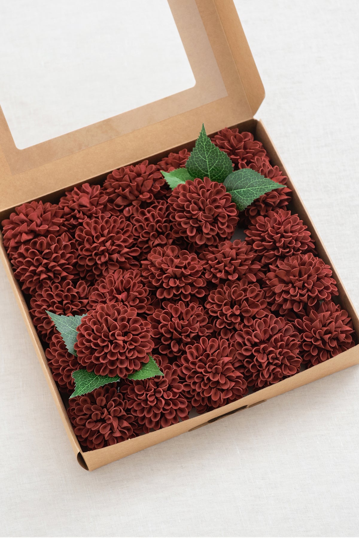 Dália de espuma de 2,5" com haste - 12 cores