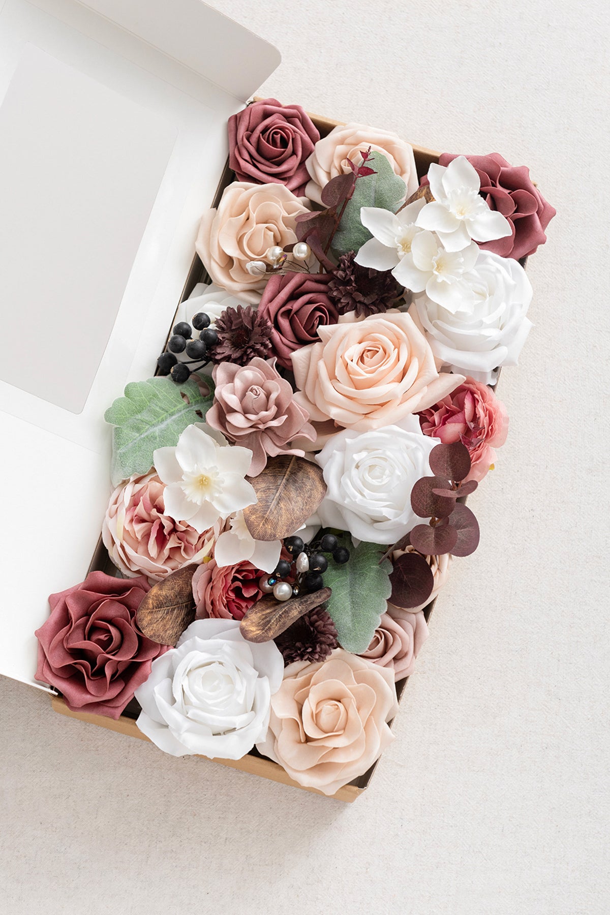 Caixas de flores de designer Dusty Rose