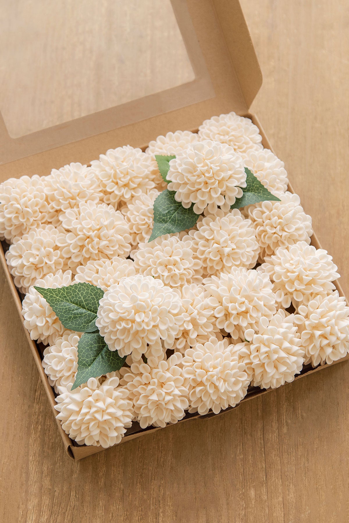 Dália de espuma de 2,5" com haste - 12 cores