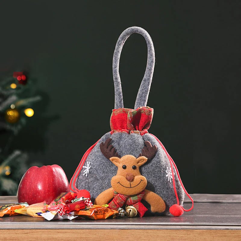 🍎Design de fecho de correr de sacos para presentes de Natal