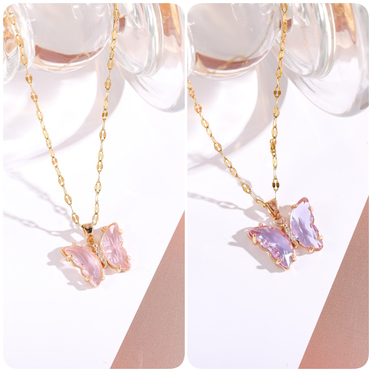 🔥COMPRE 1 GANHE 1 Colar Borboleta de Cristal GRÁTIS