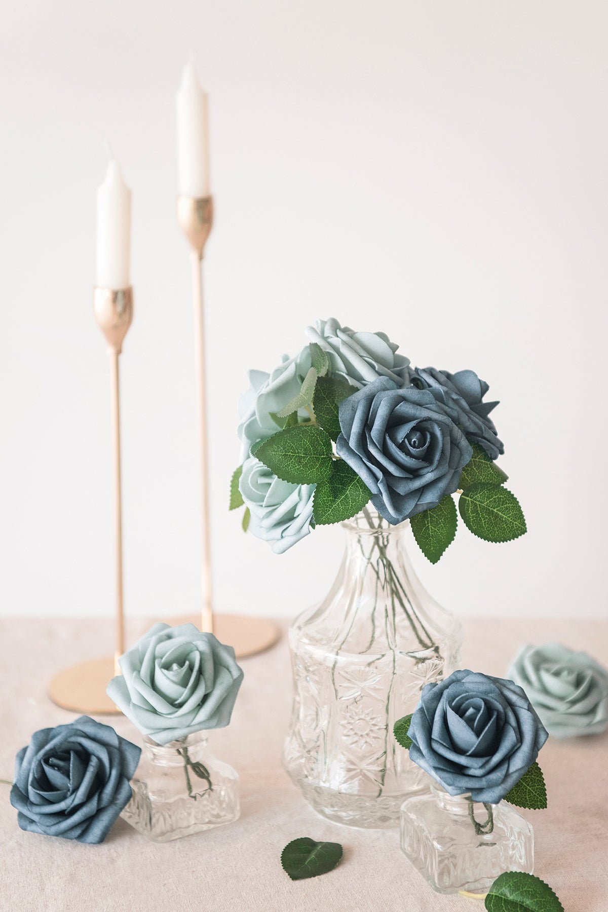 Rosa de espuma 3" com haste - 66 cores