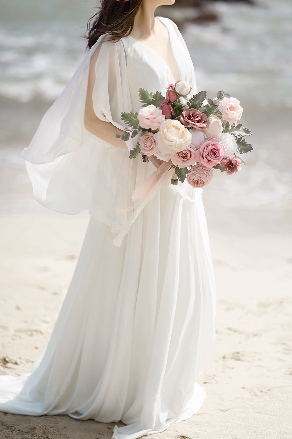 Caixas de flores de designer Dusty Rose