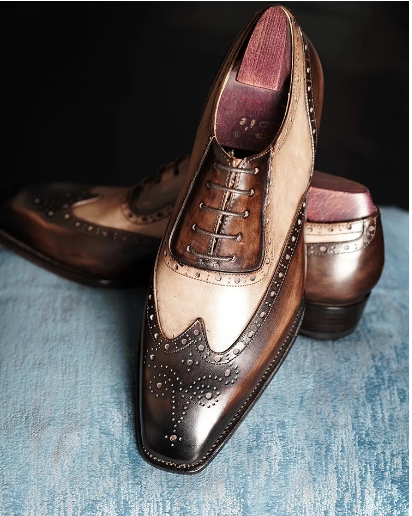 Sapatos sociais de cintura inclinada para homem, couro genuíno, sapatos de casamento de alta qualidade, sapatos formais de design italiano feitos à mão