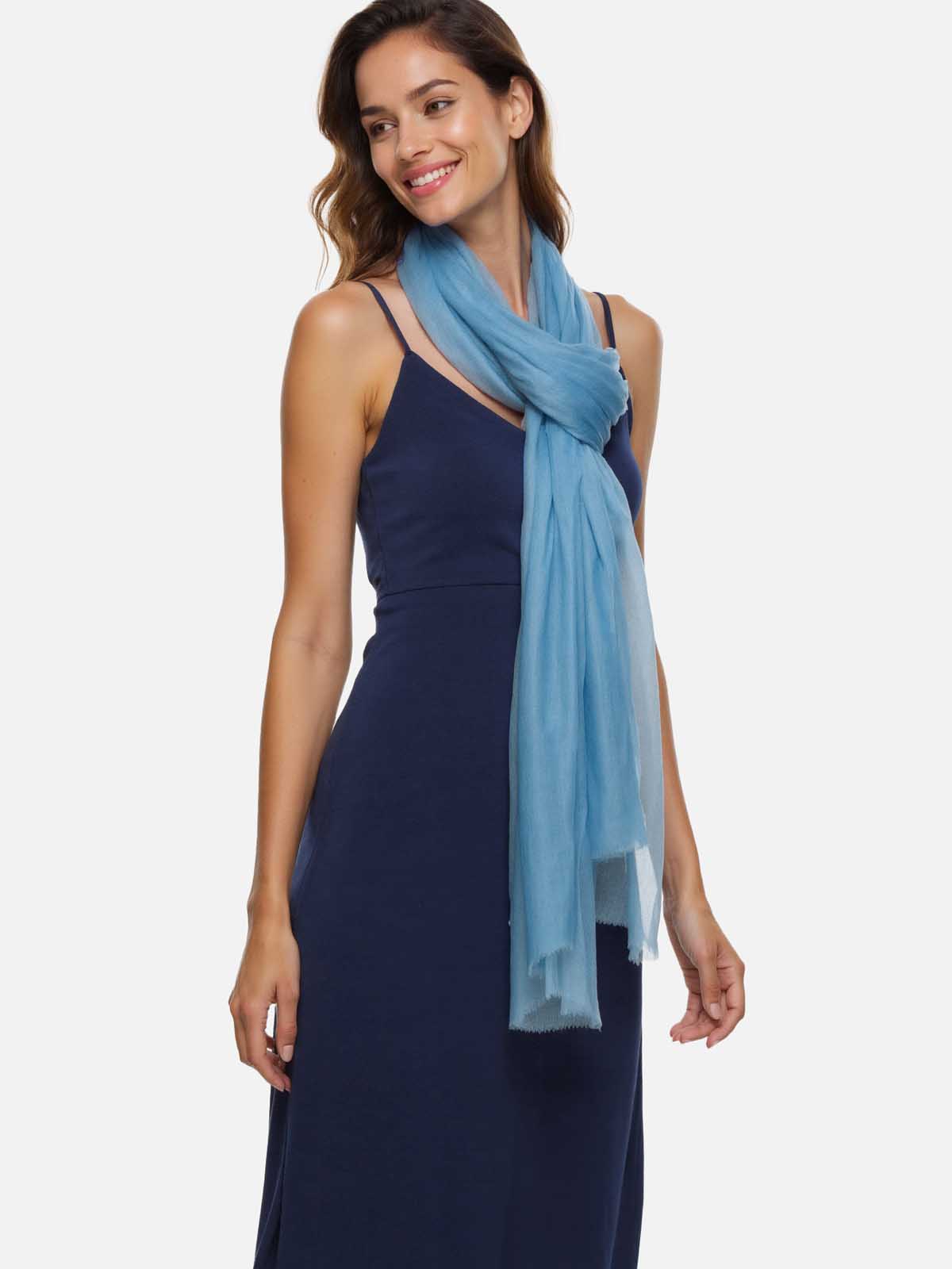 Featherlight Mist Cashmere Scarf