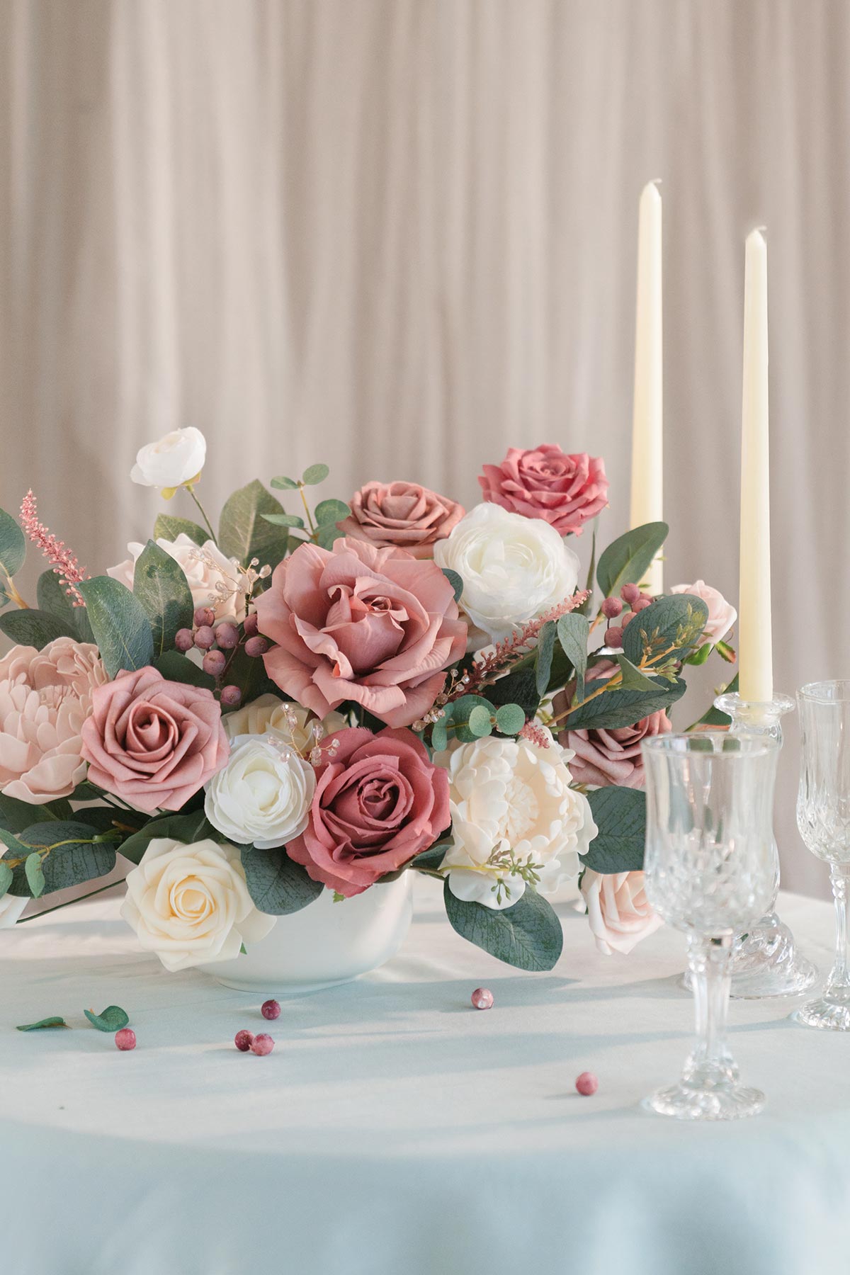 Caixas de flores de designer Dusty Rose