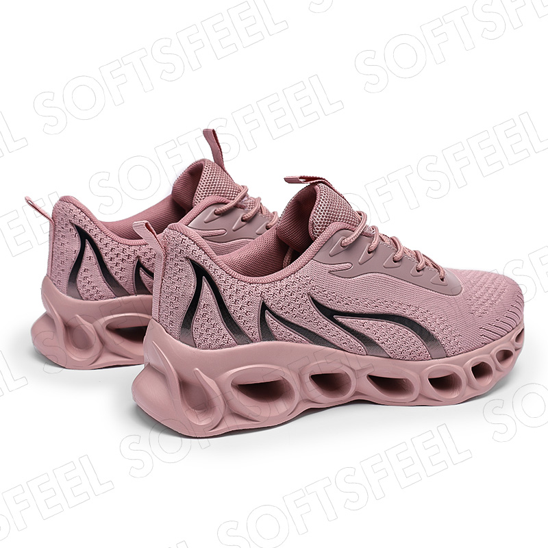 Sapatos de caminhada para homem Softsfeel para aliviar a dor nos pés - rosa preto