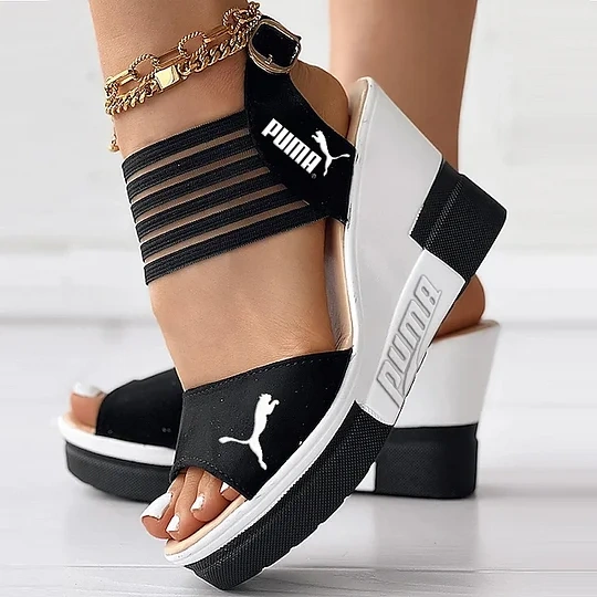 Sandálias de plataforma Puma 2025 Wedge para mulher