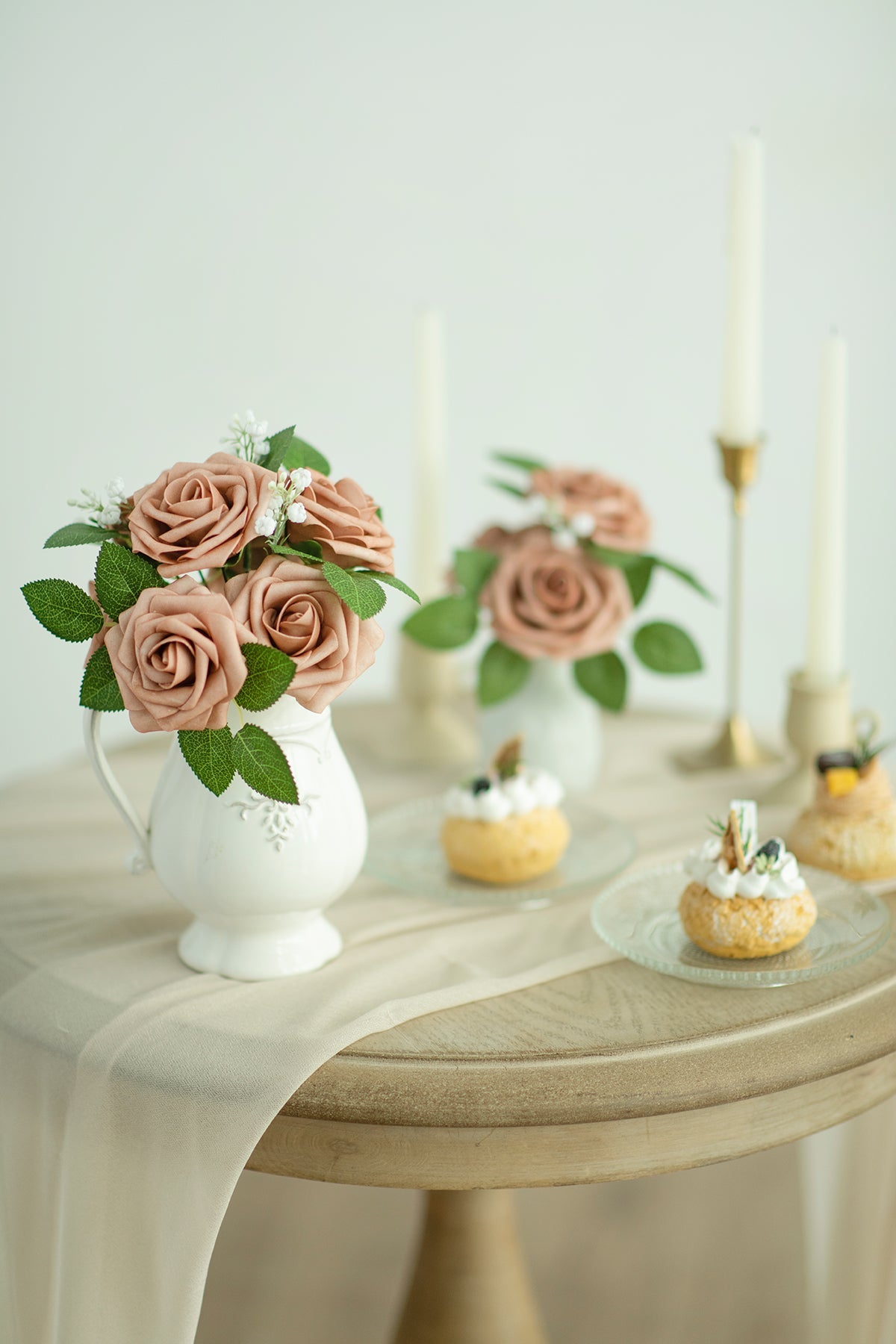 Rosa de espuma 3" com haste - 66 cores