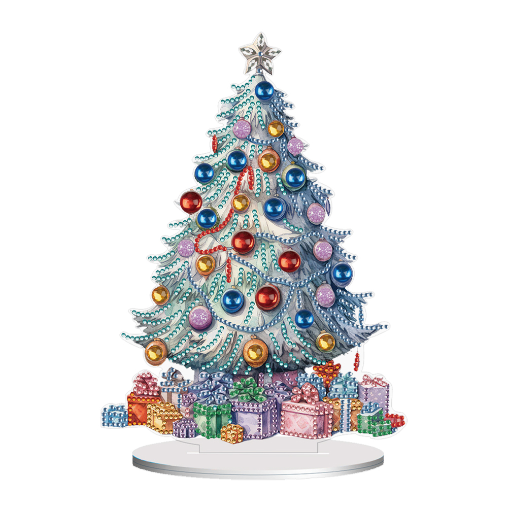 5D DIY Diamond Painting Special Shape Desk Ornament Christmas Tree Decor Kit