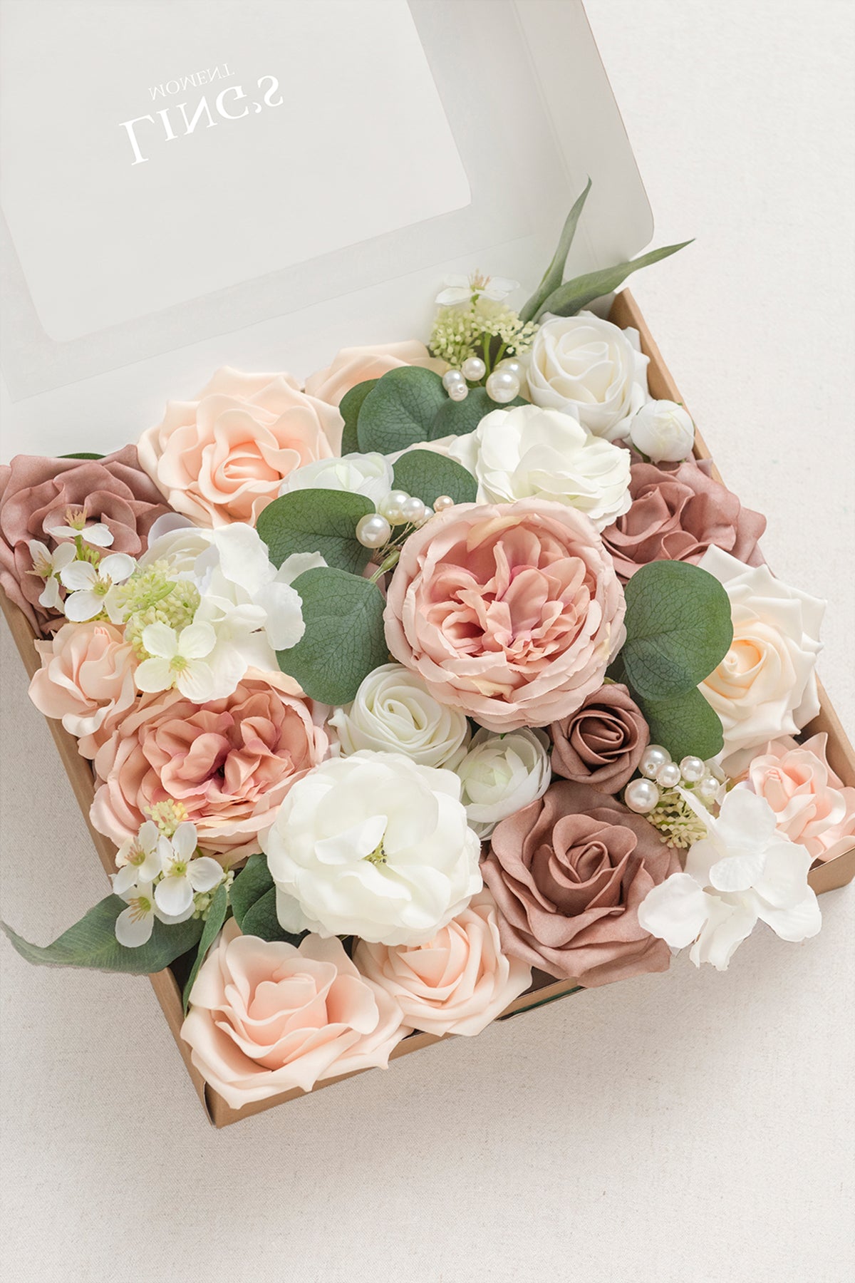 Caixas de flores de designer Dusty Rose