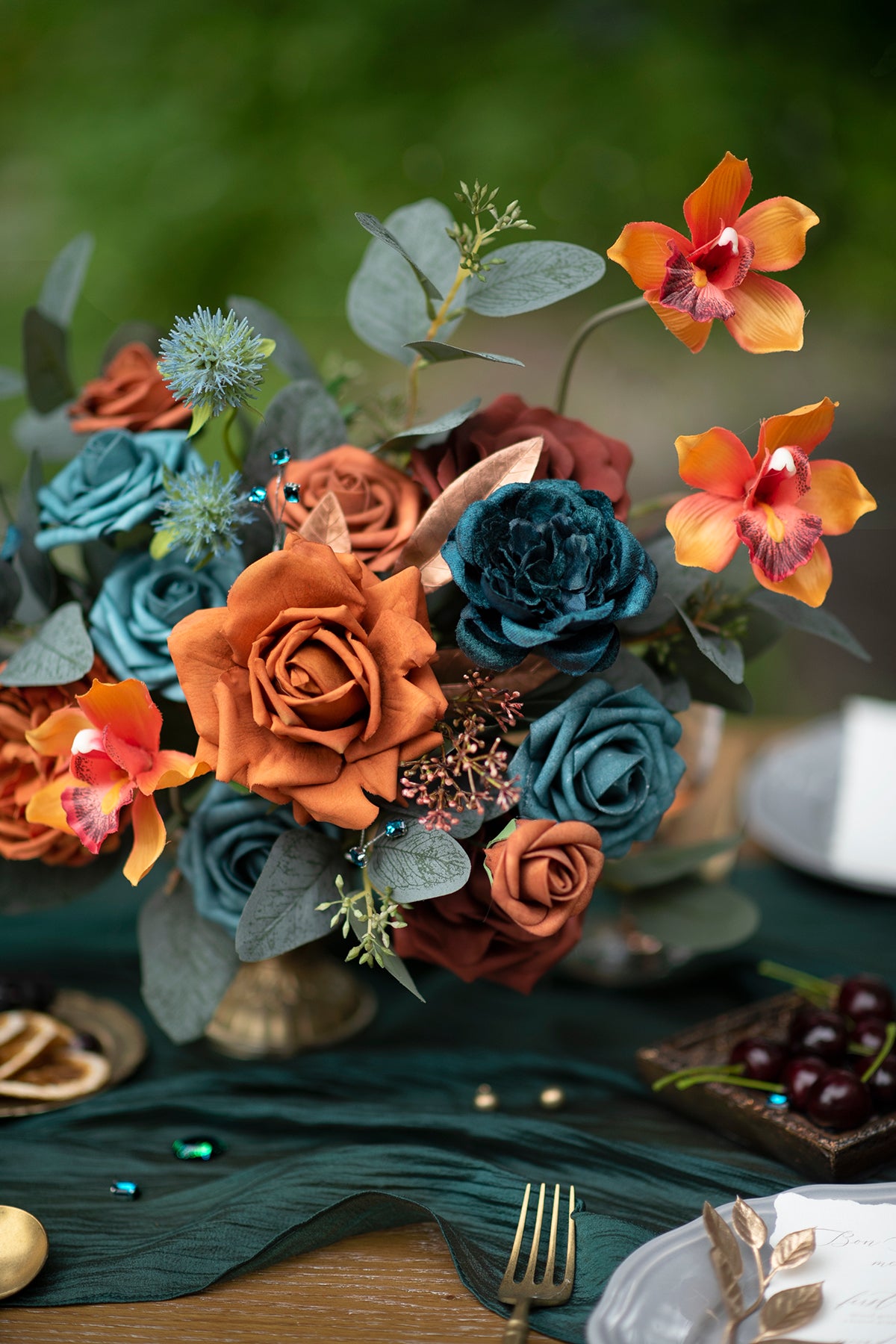 Caixas de flores de designer Moody Teal