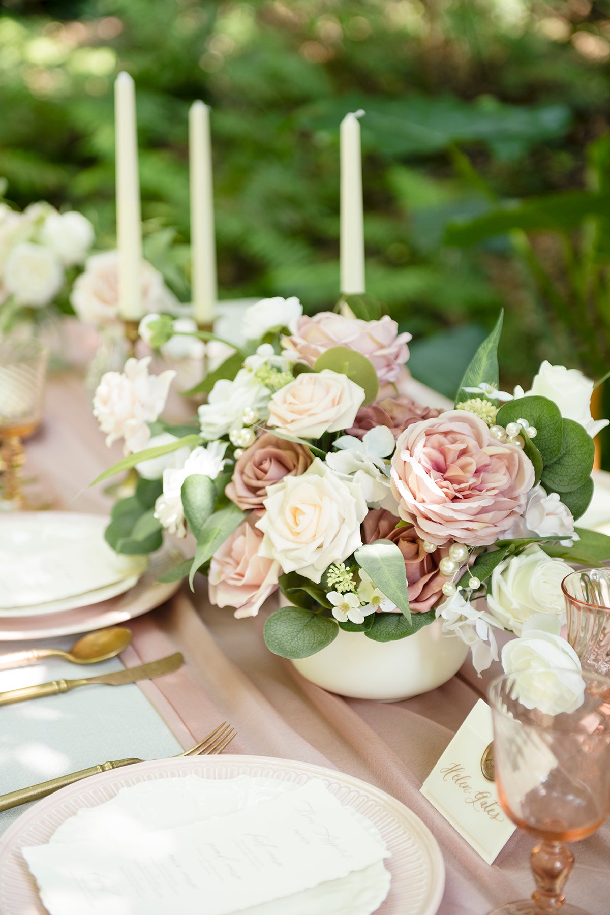 Caixas de flores de designer Dusty Rose