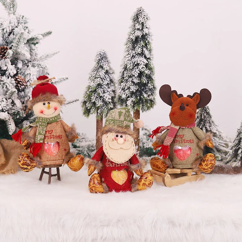 🍎Design de fecho de correr de sacos para presentes de Natal