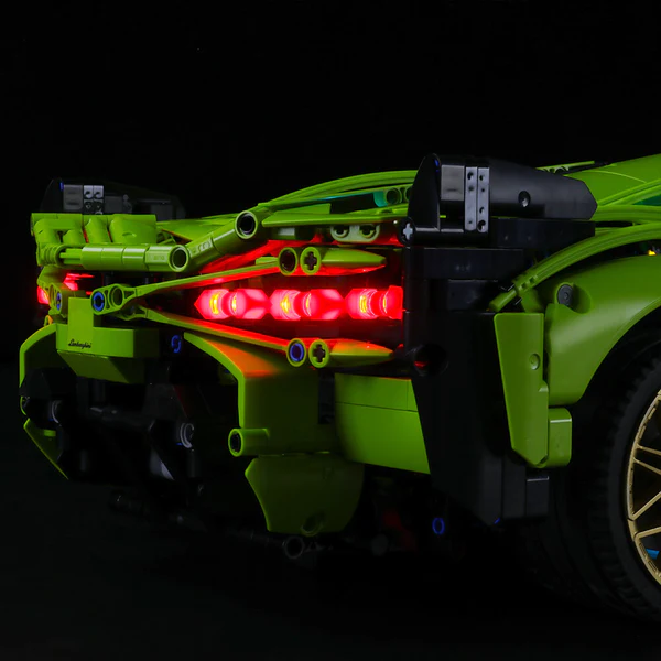 🎄🎄DIY dynamic version 1:8 Scale Super Car Building Kit with Electroplated Metal Parts Creative Building Toys for Adults (3696 Pieces)🌟🌟