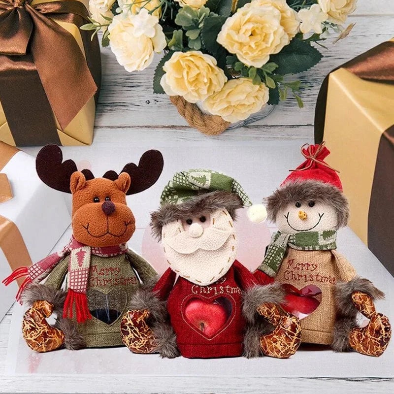 🍎Design de fecho de correr de sacos para presentes de Natal