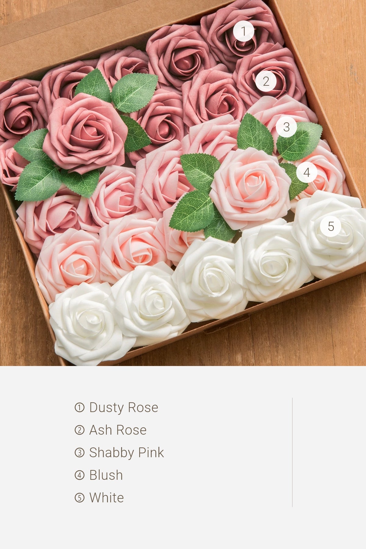 Rosa de espuma 3" com haste - 66 cores