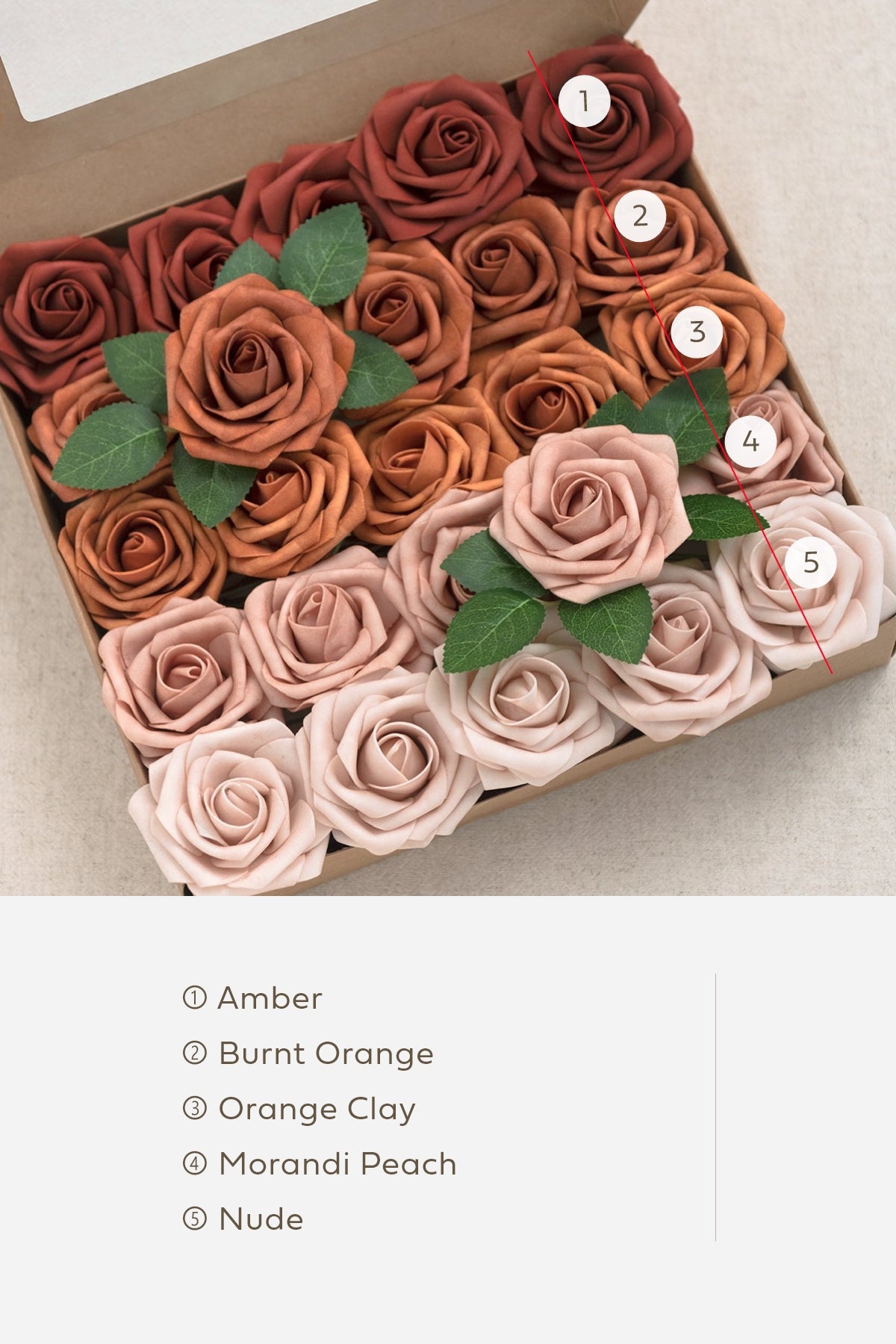 Rosa de espuma 3" com haste - 66 cores