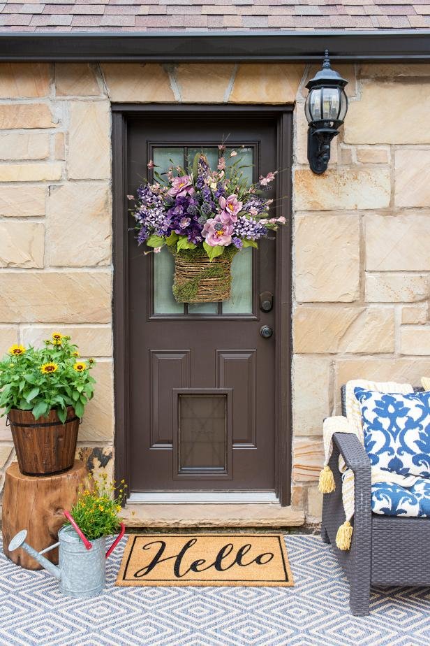 💝Promoção de último dia - 50% de desconto💖Grinaldas com cesto de alfazema - Grinalda de flores para o Dia da Mãe, presente para a mamã💐🥰