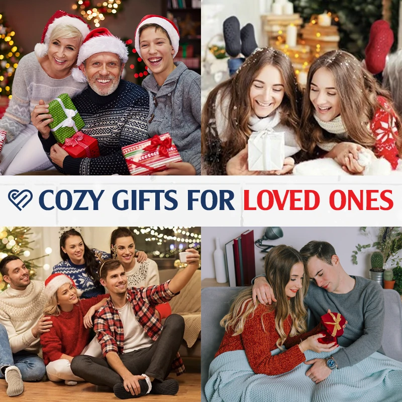 FleeceSox - Meias térmicas antiderrapantes forradas a lã