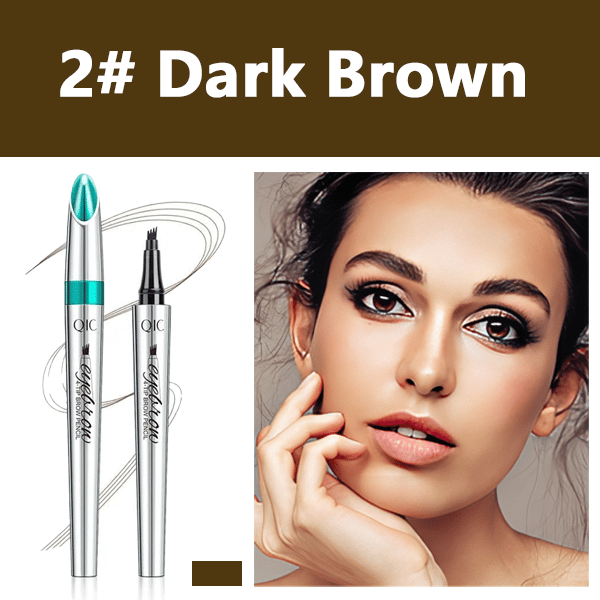 COMPRE 1 GANHE 1 GRÁTIS (2 PCS) 🎉Caneta de sobrancelha microblading à prova d'água 3D de alta qualidade com 4 pontas de garfo Lápis de tatuagem